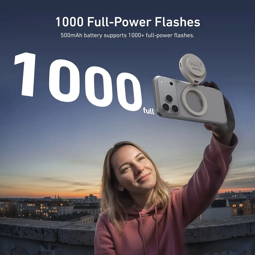 Накамерне світло Telesin P5-BGD-17 MagSafe 2500-6500К [167258] - фото 9