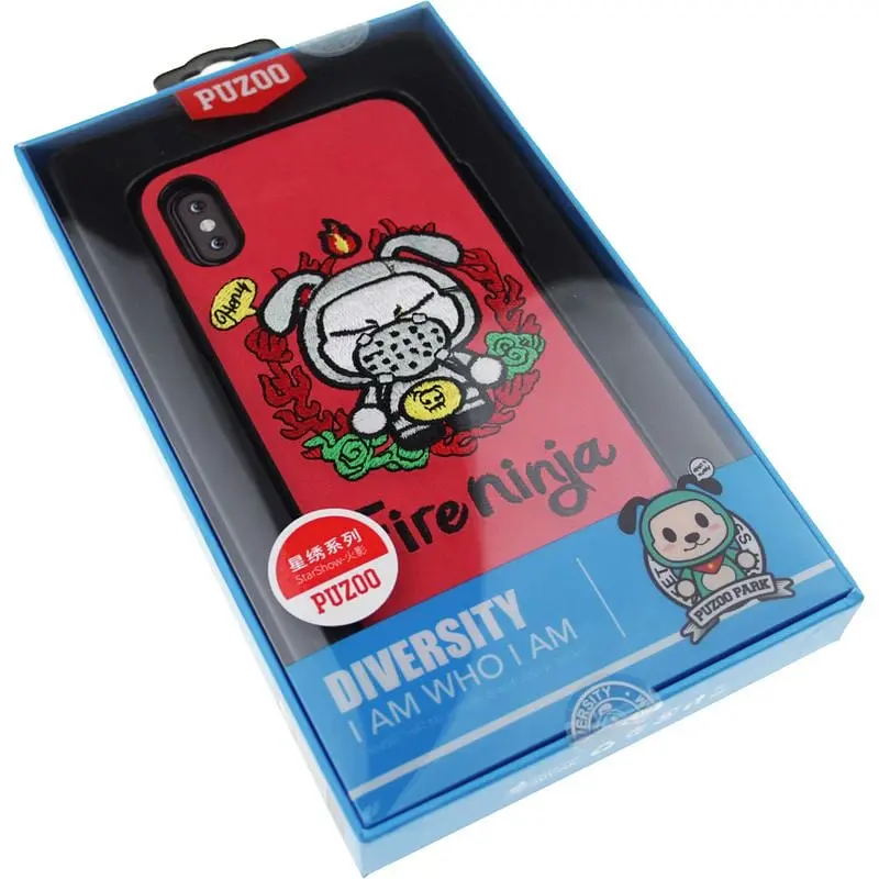 Чохол-накладка PUZOO TPU+TPU with stitchwork craft Star show iPhone X Red Fireninja - фото 2