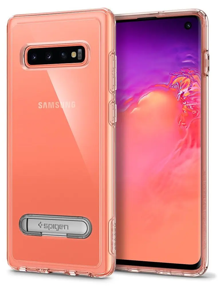 Чохол прозорий із підставкою Spigen Slim Armor Crystal Hybrid 605CS25388 для Samsung Galaxy S10 (6.1") Clear - фото 2