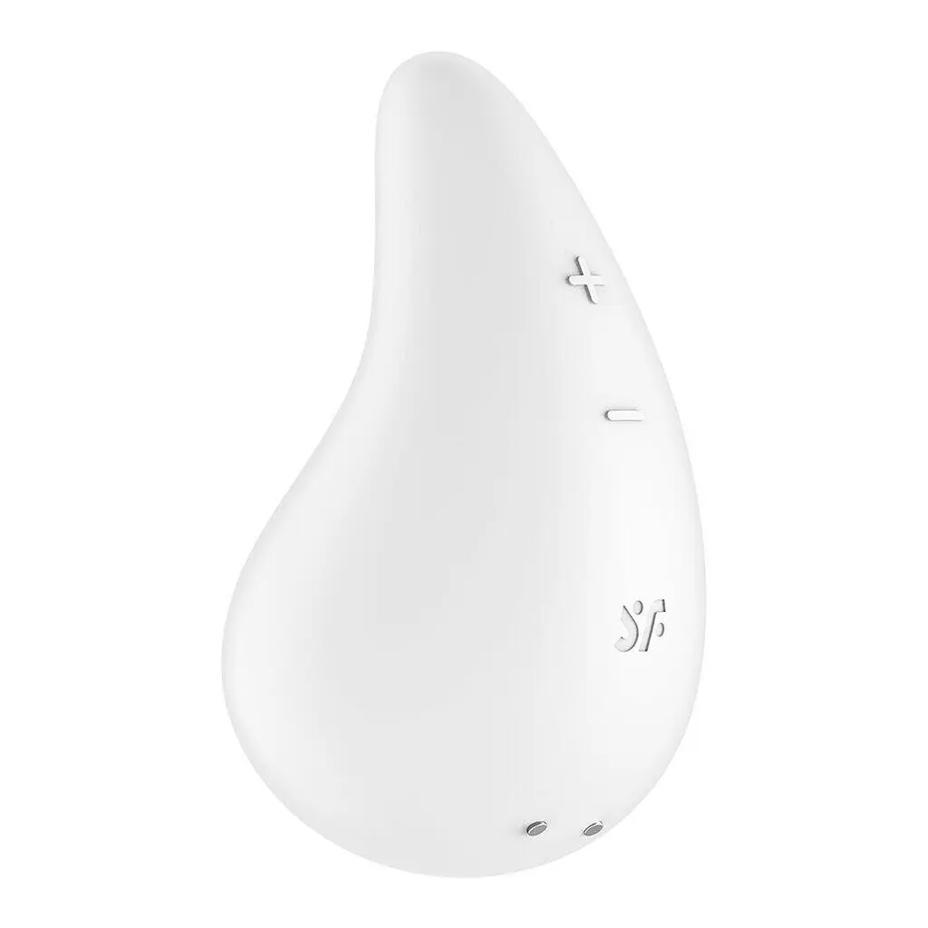 Вібратор для зовнішньої стимуляції Satisfyer Dew Drop White, 2 мотори, 12 режимів, м’який корпус - фото 3