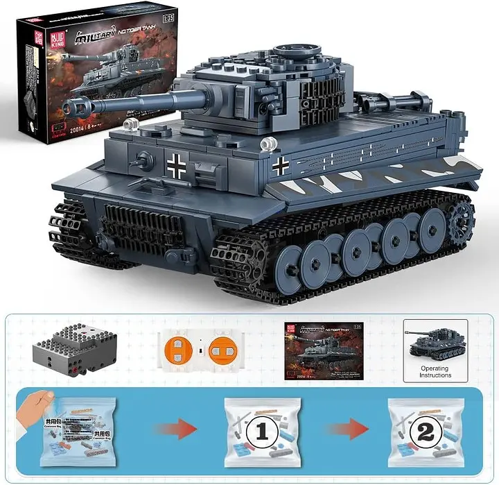 Конструктор танк  ТИГР Tiger Tank Mould King  Technik  20014, для дорослих та дітей, 800 деталей - фото 7