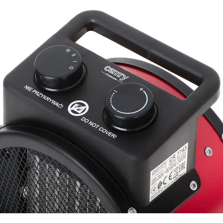 Тепловентилятор Camry CR 7743 керамічний з регулюванням кута нахилу - фото 7