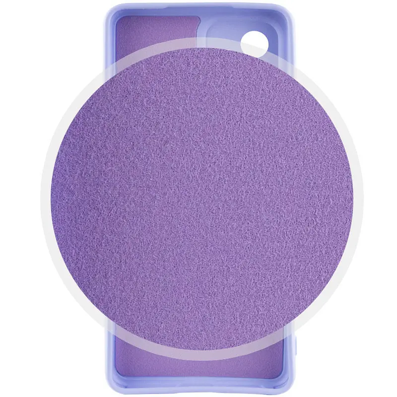 Чохол Lakshmi Silicone Cover Full Camera (AAA) для Tecno Spark 8C Бузковий / Dasheen - фото 2