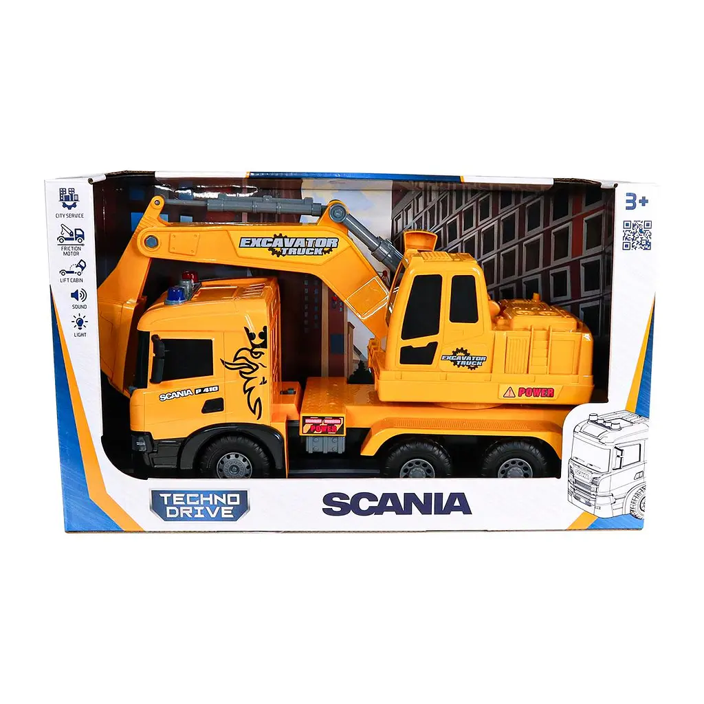 Автомодель серії "Super Big Truck" – ЕКСКАВАТОР SCANIA (світло, звук) TechnoDrive 5006KS - фото 5