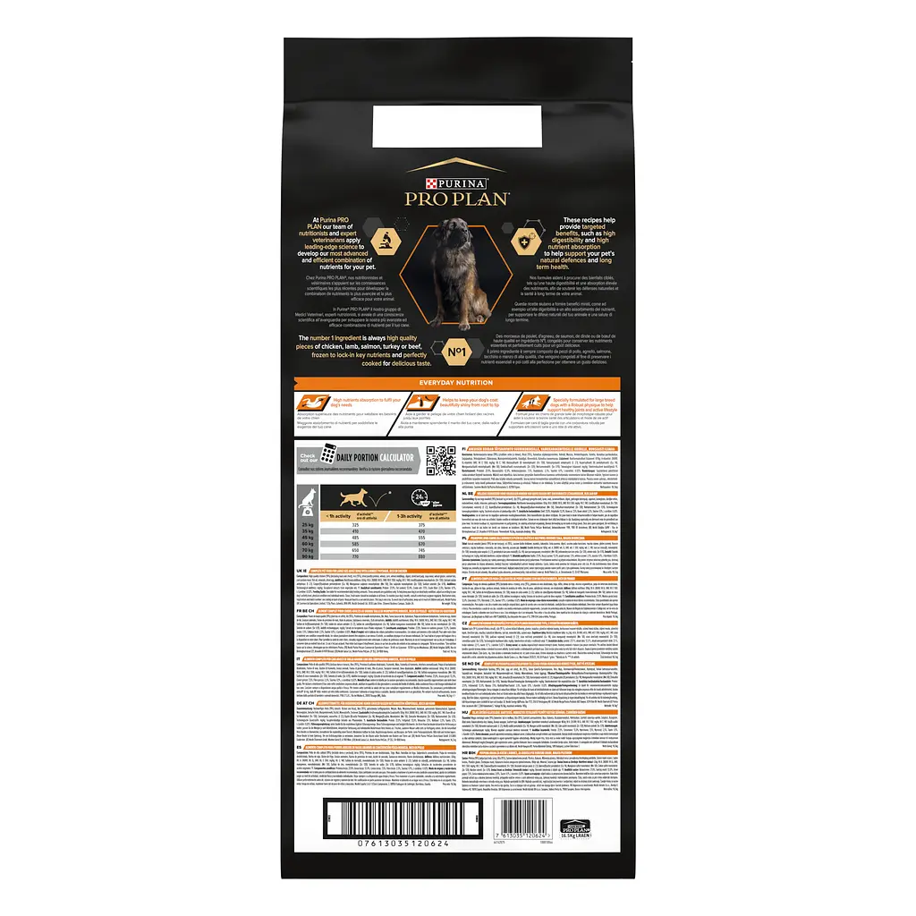 Сухий корм для дорослих собак великих порід Purina Pro Plan Large Robust Adult з куркою 14 кг + 2.5 кг (12375799)  - фото 3