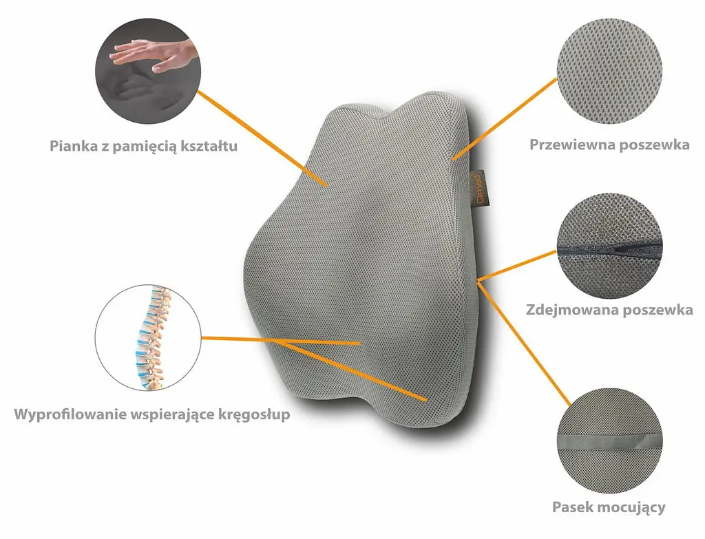 Ортопедична подушка для спини - Shape&Rest pillow Qmed med0001382 - фото 3