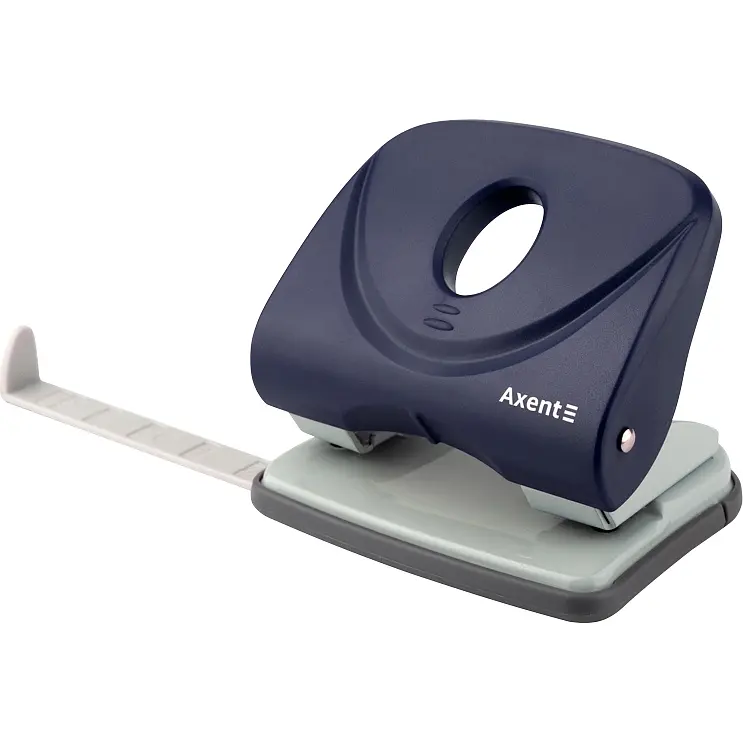 Діркопробивач для паперу Axent Welle-2 з пластиковим верхом 30 аркушів синій (3830-02-A) - фото 2
