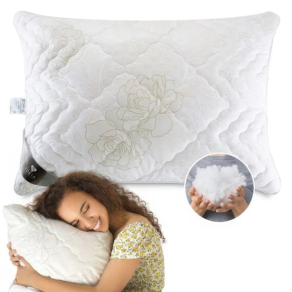 Подушка Ideia Air Dream Classic Троянди чохол на блискавці 40х60 см біла (8-11756*001) - фото 3