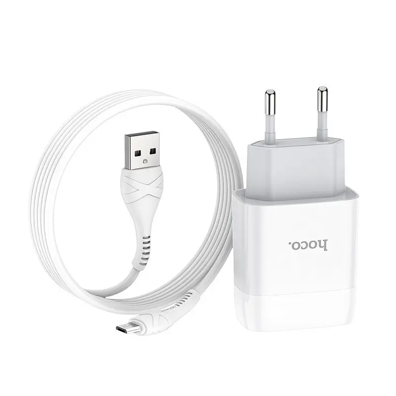 Адаптер сетевой Hoco Micro USB Cable Glorious C73A 6931474713063 - фото 2