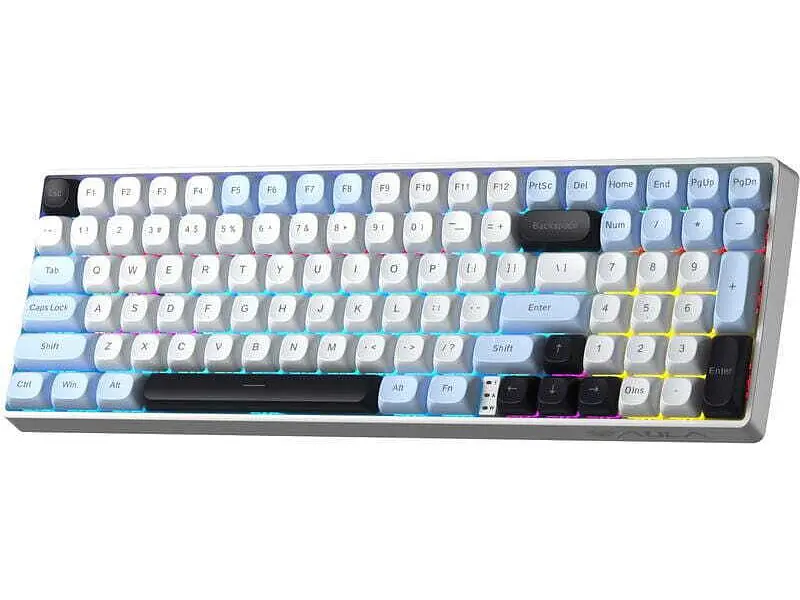 Клавіатура Aula S100 Pro RGB KRGD Brown Switch Wireless White/Black (6948391205755) - фото 2