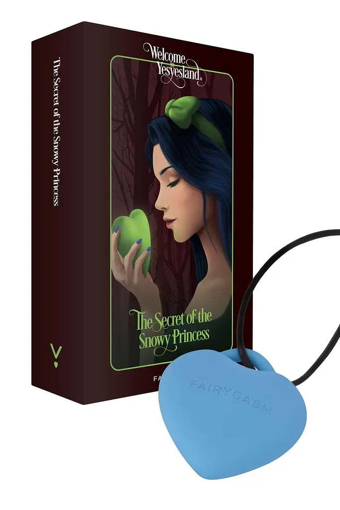 Мінівібратор "Сердечко" FairyGasm PleasureStone blue, 9 режимів, на шнурку