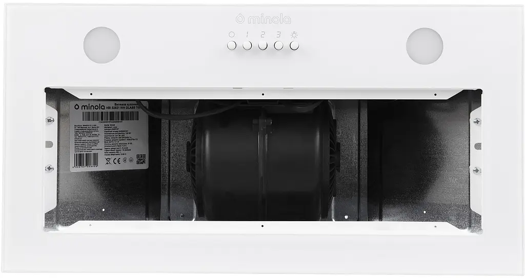 Витяжка Minola HBI 52621 WH GLASS 700 LED (повновбудована) - фото 3