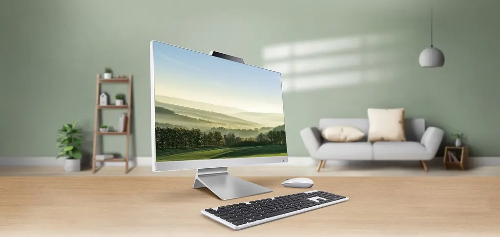 Комп'ютер персональний моноблок Asus M3702WFAT-WPF0030 27" FHD AG Touch AMD R5-7520U 8GB F1TB UMA WiFi кл+м Без ОС білий - фото 2