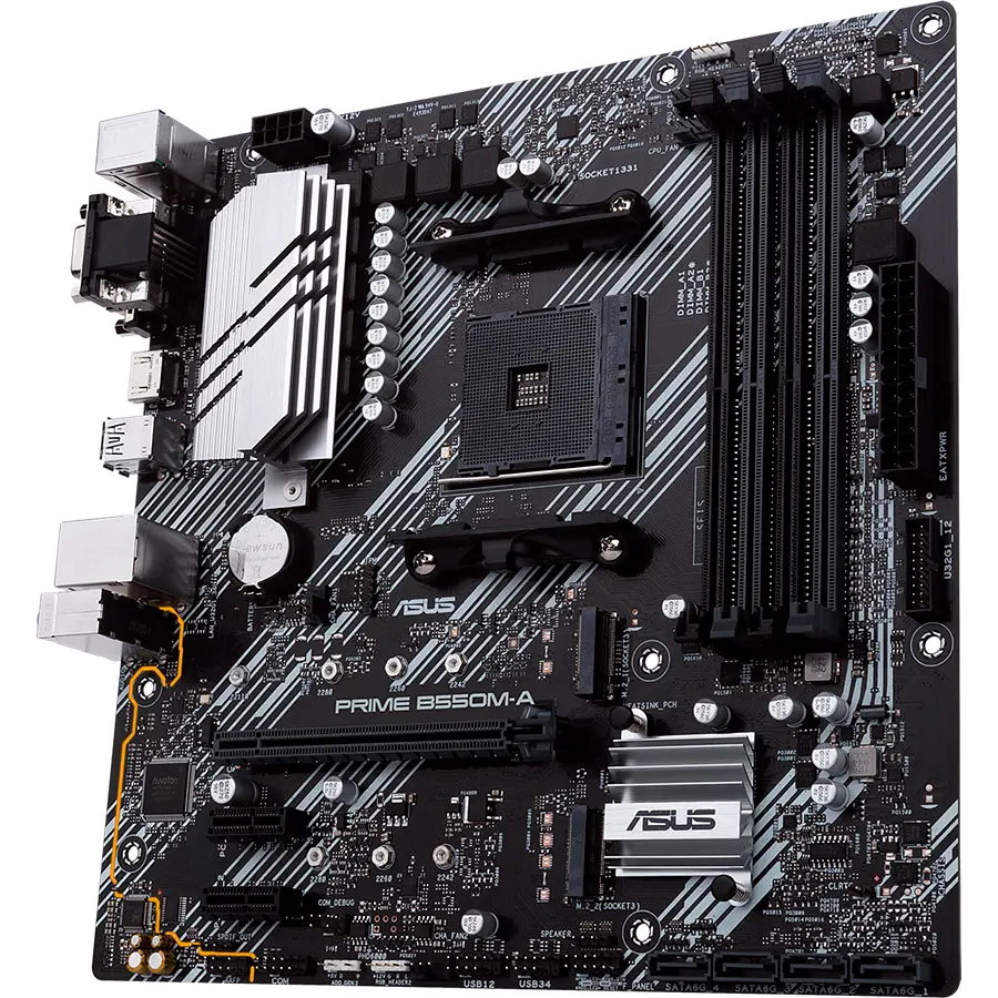 Материнская плата Asus Prime B550M-A (90MB14I0-M0EAY0) [93617] - фото 5