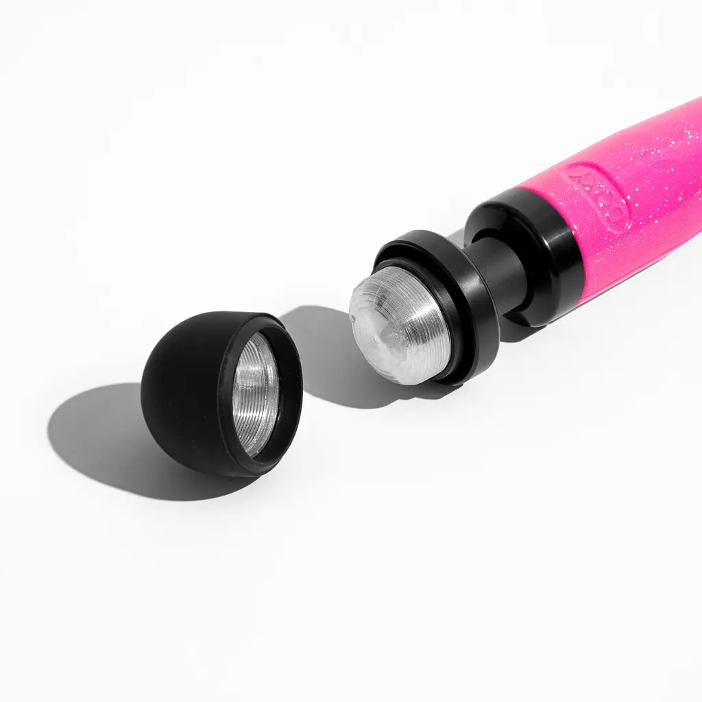 Вібромасажер DOXY Die Cast 3 Hot Pink, дуже потужний, живлення 220В, металевий корпус - фото 4