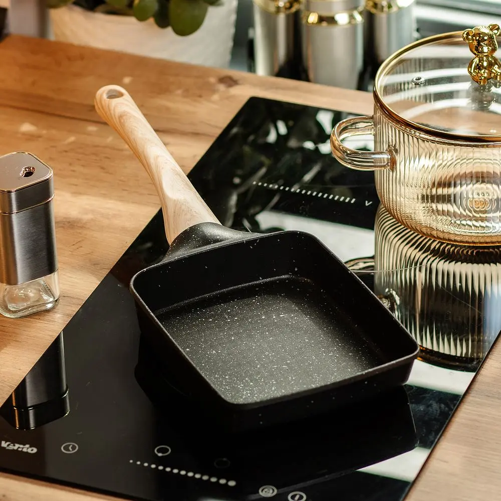 Сковорода тамагояки с антипригарным покрытием 18,5x15x3,8 см, черный Breakfast HP39573B - фото 2