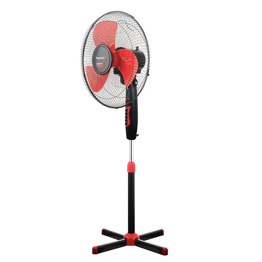 Вентилятор підлоговий осьовий трилопатевий VF401 Red, ViLgrand 87465