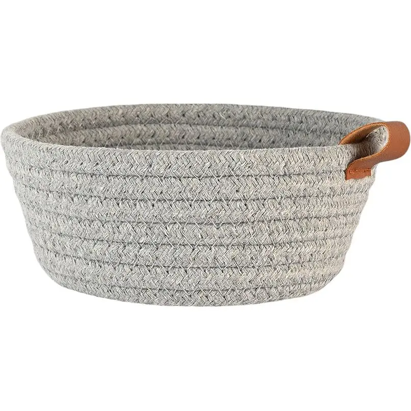 Корзина плетеная МВМ My Home (MVM) TH-33 S 16х6.5 см серая (TH-33 S GRAY) - фото 2
