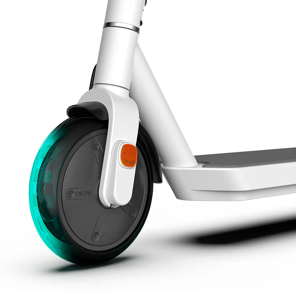 Електросамокат OKAI ES20-NEON White 9", 300(600)W, 9.8Ah, 40km, 25km\h, 20%, NFC, App, 16kg (ES20-W) - фото 8