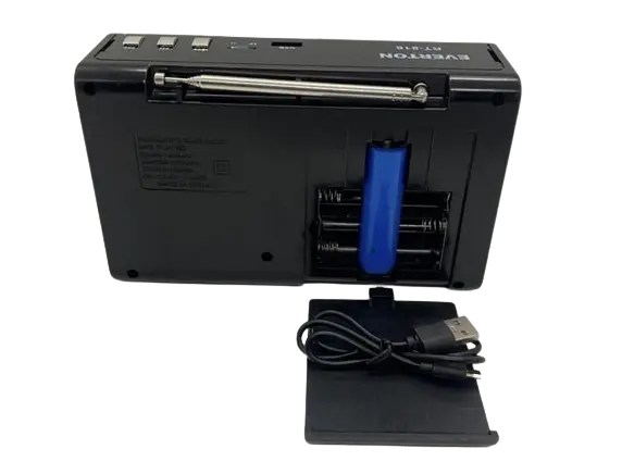 Акумуляторний радіоприймач Everton RT-816 з ліхтарем Bluetooth FM USB SD (1756375709) - фото 4