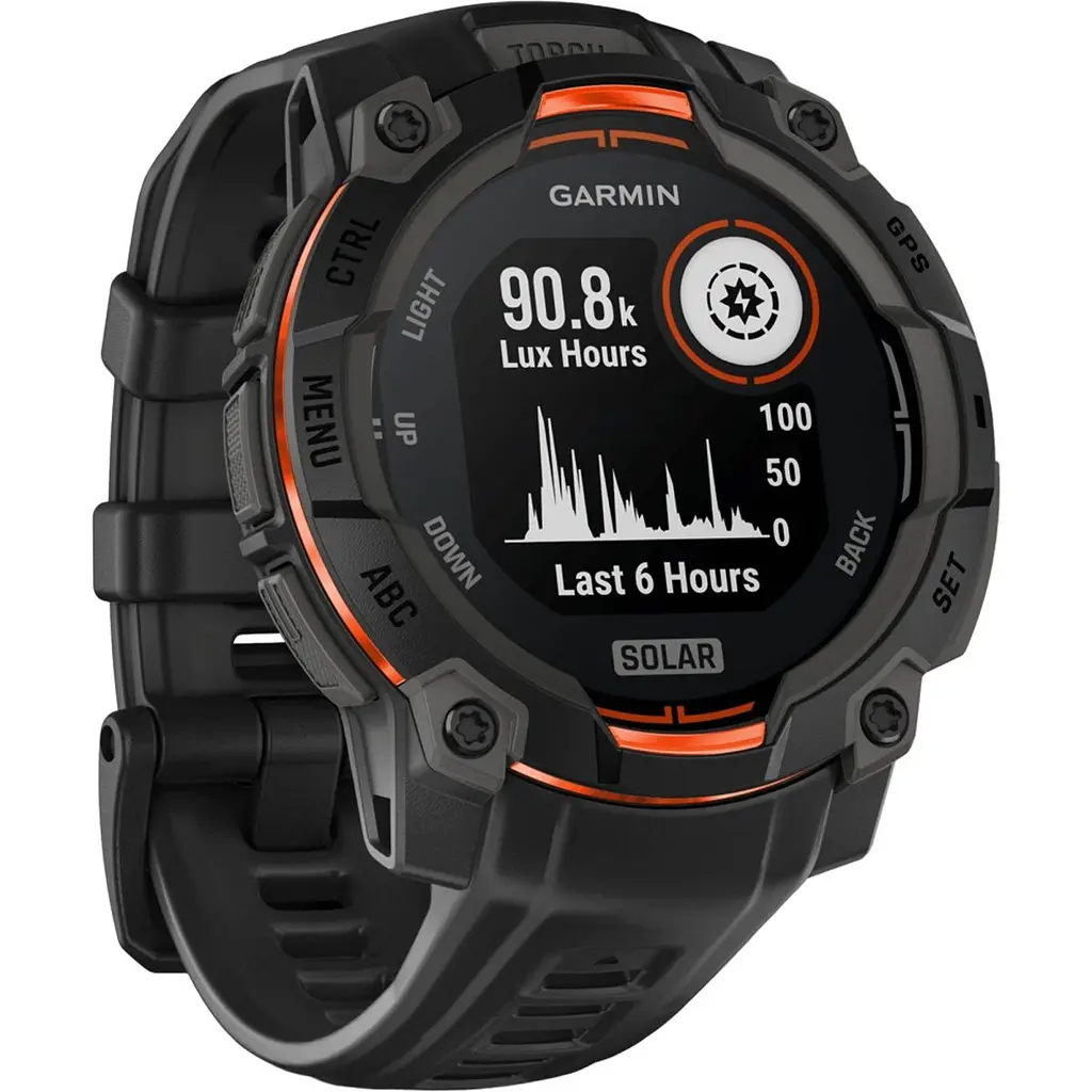 Смарт-годинник Garmin Instinct 3 Solar 45mm Black with Black Band (010-02934-00) [125559] - фото 3