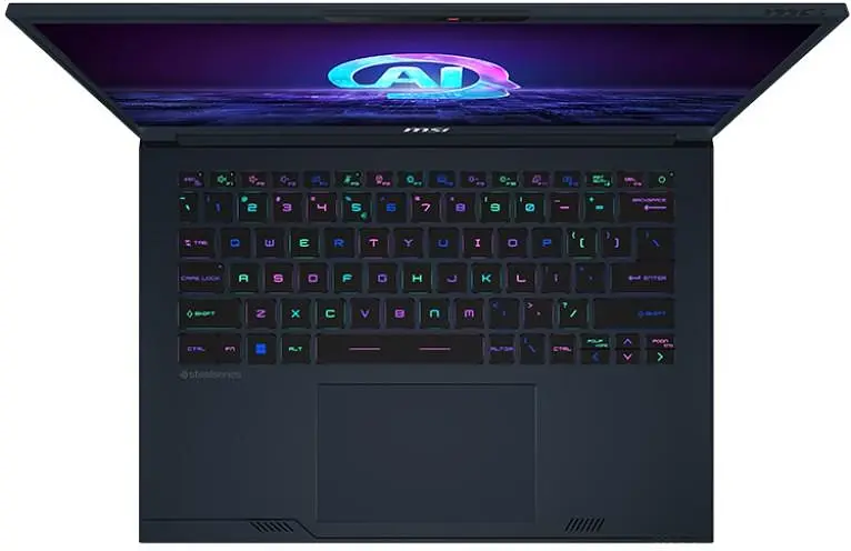 Ноутбук MSI 14 Stealth 14 AI Studio A1VFG FHD IPS 165Hz/Intel Ultra 7 155H/16GB/1TB/RTX 4060/W11H/Blue (A1VFG-068US) - фото 2
