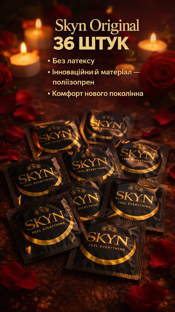 Презервативи Skyn Original безлатексні 36 шт поштучно — поліізопренові презервативи з природними відчуттями