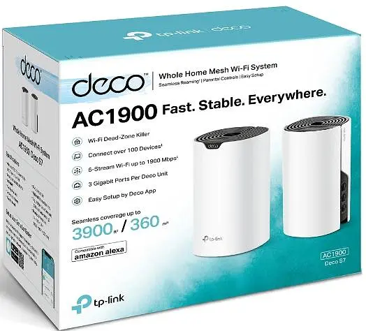 Mesh-система TP-Link mesh Deco S7 AC1900 2pcs White 802.11ac (DECO S7(2-PACK)) - фото 3