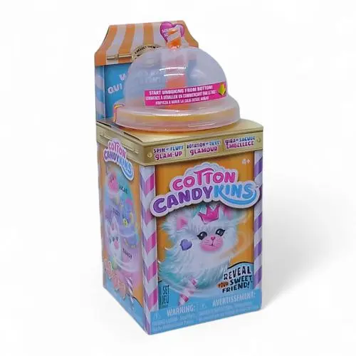 М’яка іграшка-сюрприз Cotton Candykins: Пухнастий улюбленець, помаранчевий