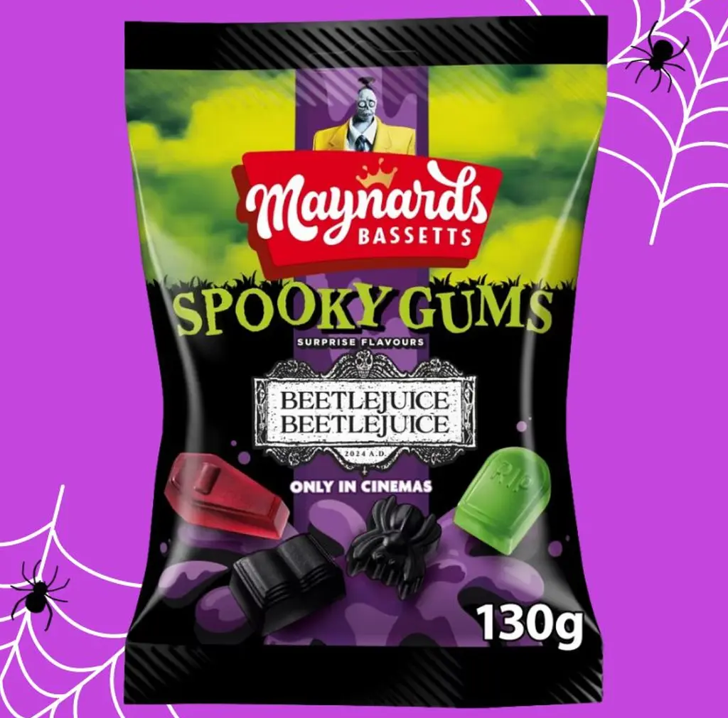 Жувальні цукерки Maynards Bassetts Spooky Gums Beetlejuice Beetlejuice 130г - фото 2