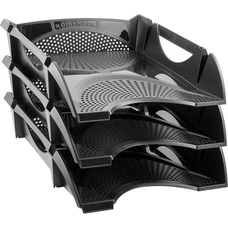 Лоток Koh-i-Noor Універсал горизонтальний чорний (754146) - фото 2
