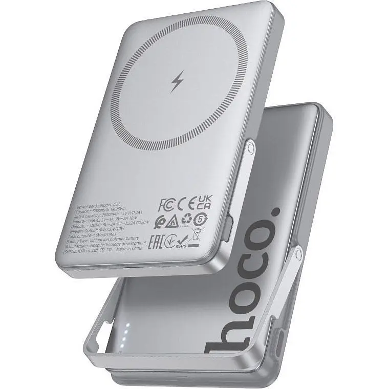 Внешний аккумулятор Hoco Q36 Sunlight MagSafe 5000mAh 20W Gray (644884) [161350] - фото 2
