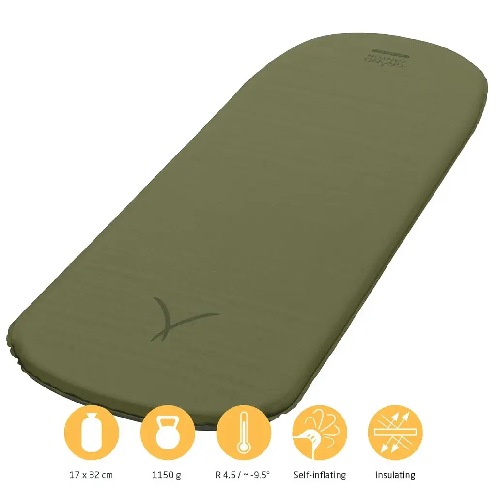 Килимок самонадувний Grand Canyon Hattan 5.0 L Nutria Brown (30621622) - фото 2