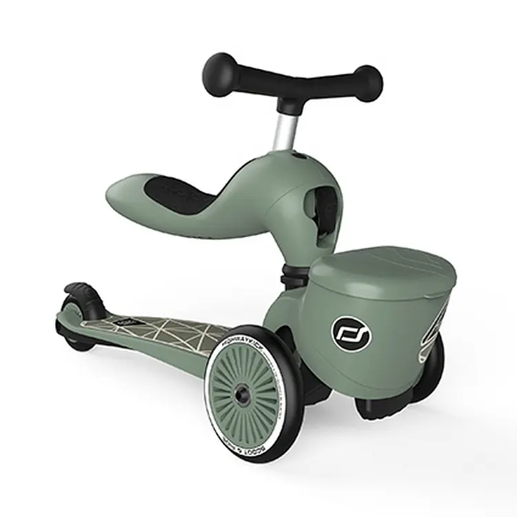 Самокат-трансформер 2 в 1 Scoot and Ride Highwaykick-1 Lifestyle, зеленый - фото 2