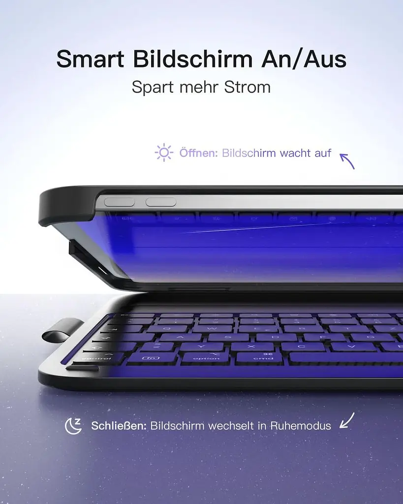 Надлегкий чохол для клавіатури для iPad 11" 11" 11 Gen (A16 2025), iPad 10, iPad Air 11" M3/M2 (2025/2024), iPad Air 5/4, iPad Pro - фото 4