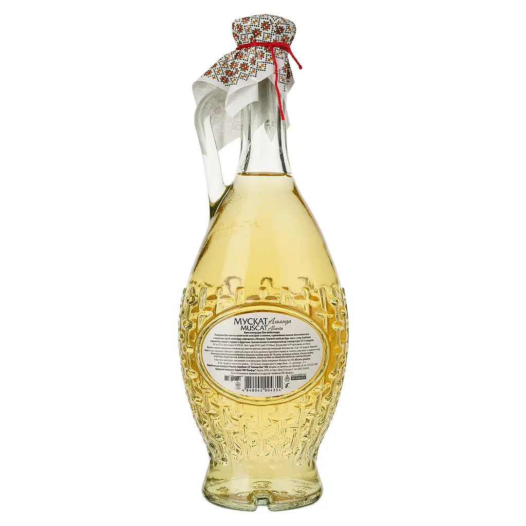 Вино Alianta vin New Collection Muscat, белое, полусладкое, 9-11%, 0,75 л - фото 2