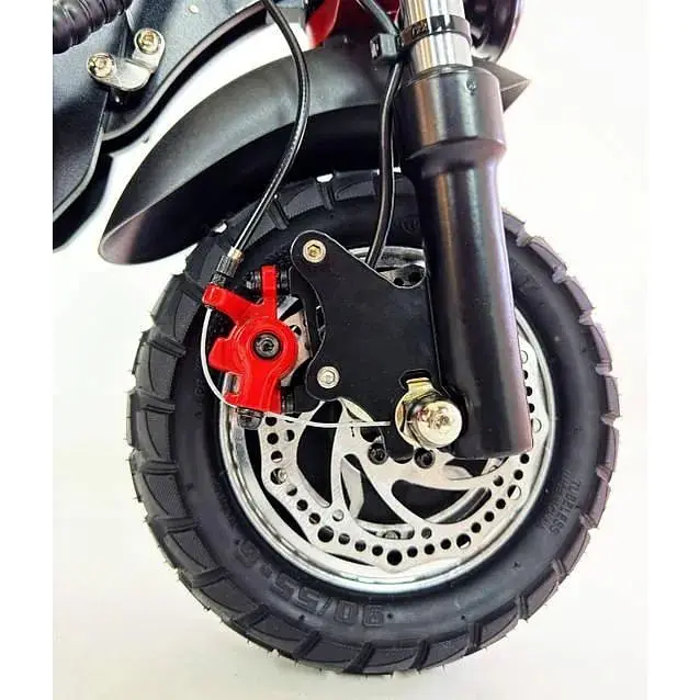 Електросамокат Двомоторний Tesla 30000 (4000W, 52V, 24Ah) з сидiнням та Боксом на руль - фото 7