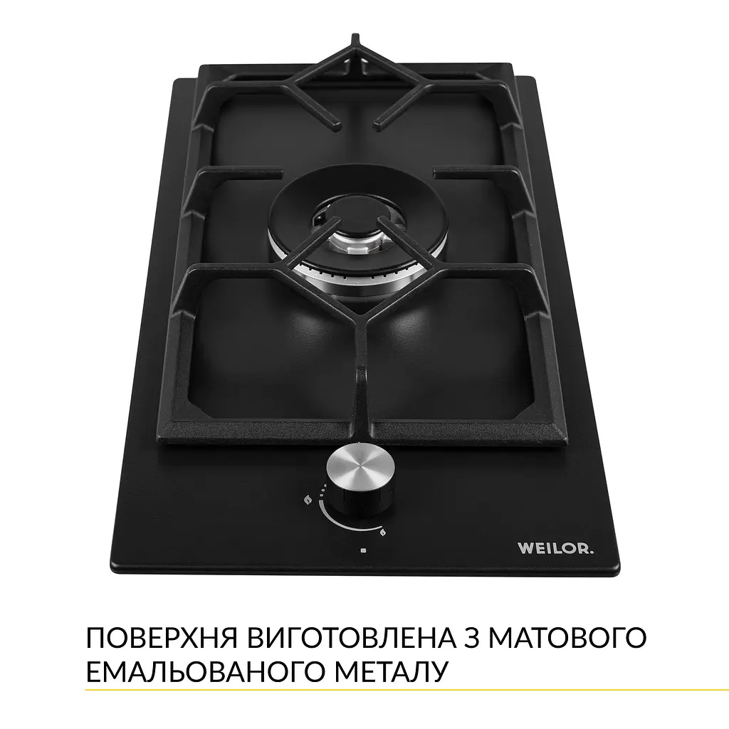 Поверхня газова Domino на металі WEILOR GM W 314 BL - фото 2