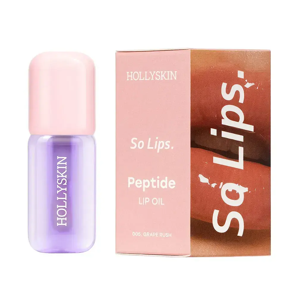 Зволожувальна олія для губ HOLLYSKIN So Lips Peptide Lip Oil №005 Grape Rush, 4 мл