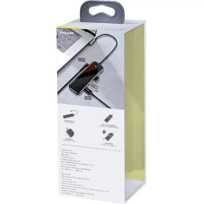USB-хаб Baseus Multifunctional Hub Deep Gray [CAHUB-EZ0G] [73046] - фото 5