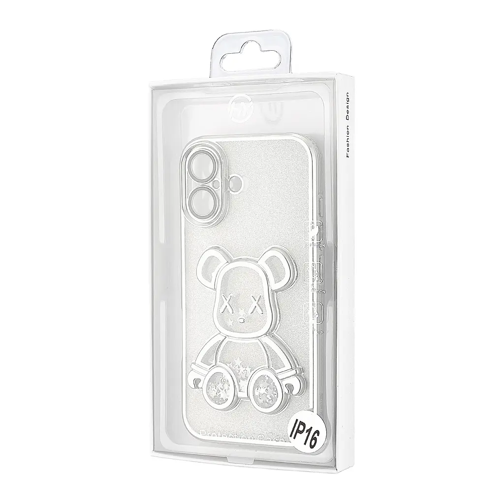 Чохол Shining Bear Case Protected Camera iPhone 16 Silver - фото 2