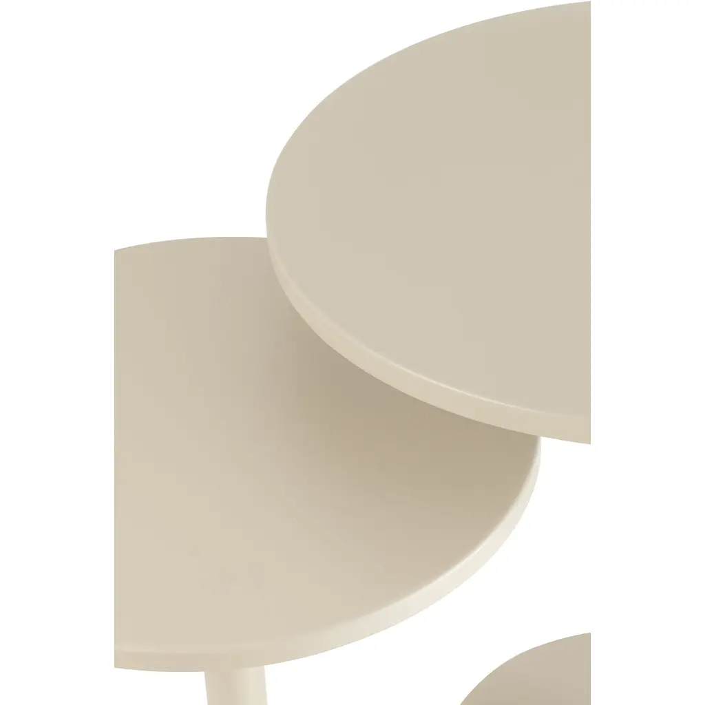 Кавові столики J-line металічний сірий (46280)  - фото 2