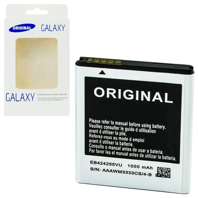 Аккумулятор оригінал Samsung EB424255VU S3850/ S5222/ S3350/ S3770/ S5220/ B360E - фото 2