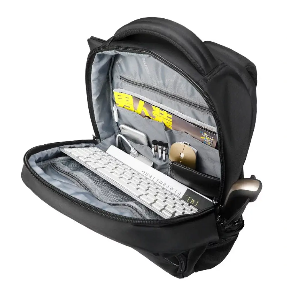 Рюкзак міський Tigernu T-B3319 25л з відсіком для ноутбука до 15.6" та USB Black (18194) - фото 4