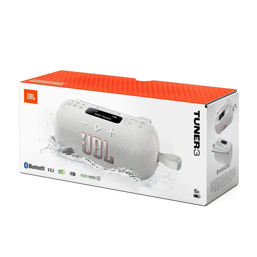 Акустична система портативна з БТ та тюнером JBL JBLTUNER3WHT - фото 7