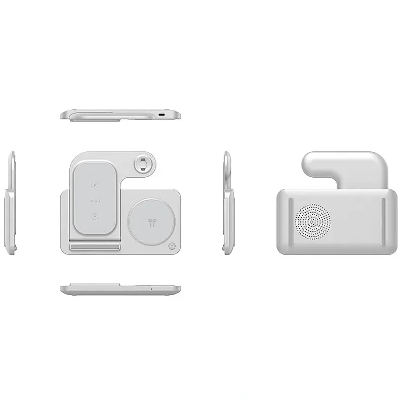 БЗП Wi-W020 3 in 1 Wireless Charger White Wiwu teh0029900 - фото 2