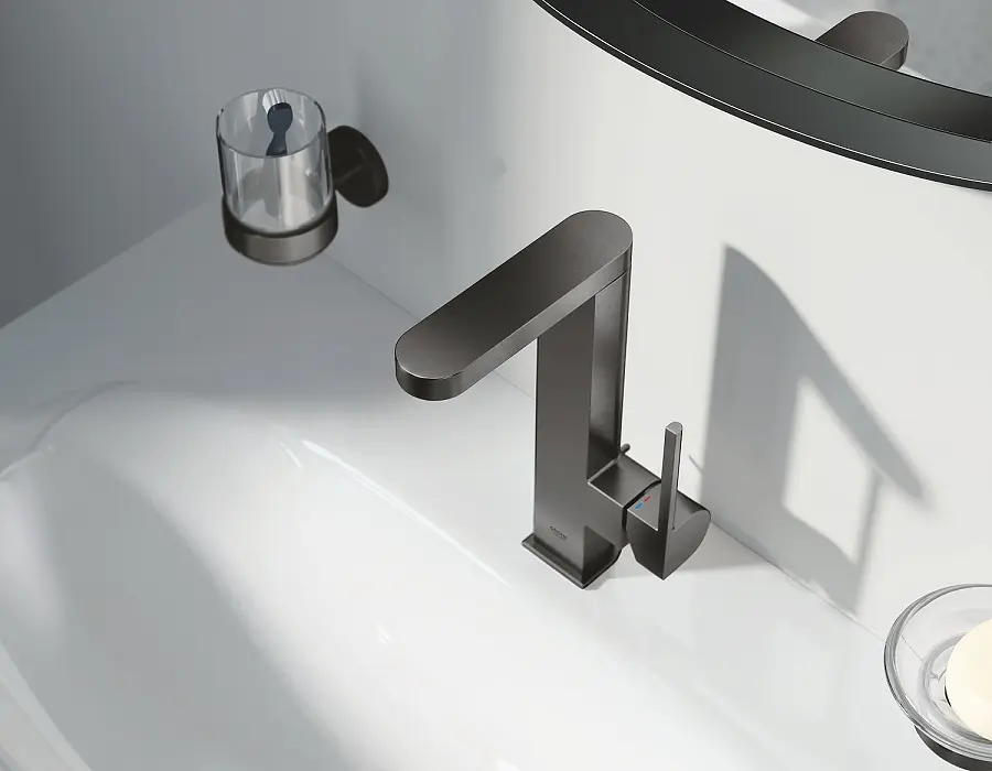 Змішувач для умивальника L-Size Grohe Plus 23851AL3 Графіт - фото 6