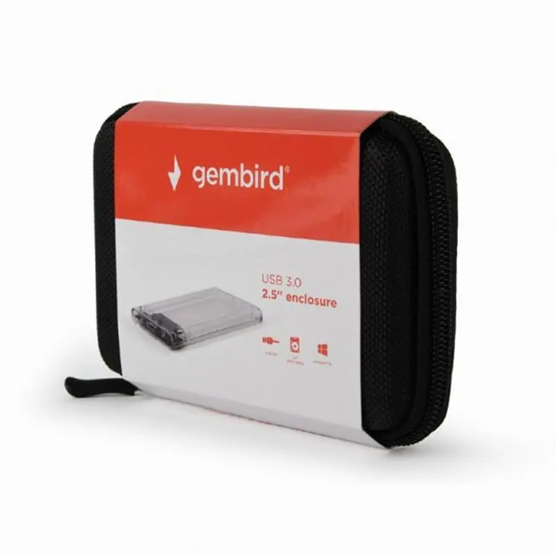 Зовнішній карман Gembird для підключення SATA HDD 2.5, USB 3.0, пластик, Прозорий (EE2-U3S9-6) - фото 4
