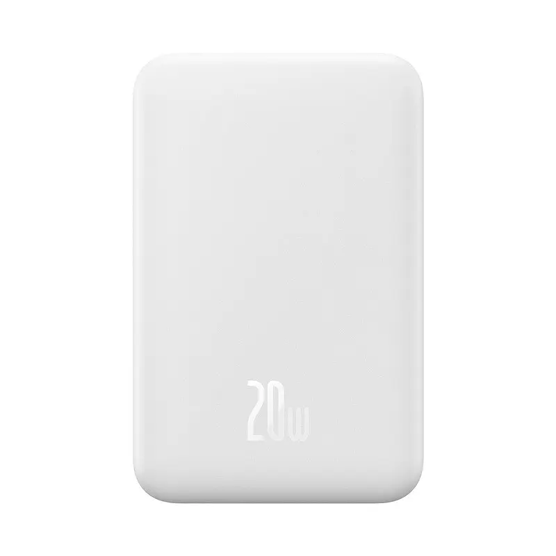 Зовнішній аккумулятор Baseus Magnetic Mini Wireless Fast Charge Power Bank 20000mAh 20W Білий - фото 3