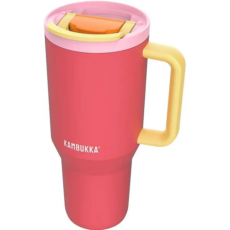 Термокружка Kambukka Rio Pink Papaya 950 мл кораллово-желтая (11-08002) - фото 2